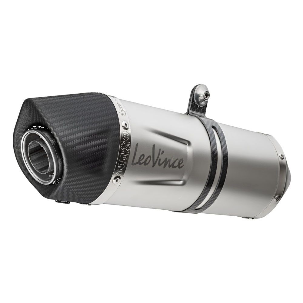 LEO VINCE 14454E Silenziatore Slip-On LV One Evo Acciaio Inox  MOTO GUZZI V85 850 TT 18>26