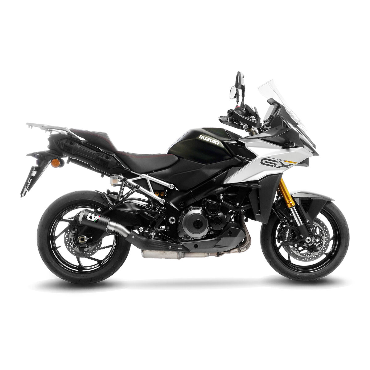 LEO VINCE 15269C Scarico completo LV-10 Carbon Slip-On SUZUKI GSX-S 1000 GX ABS 24>26