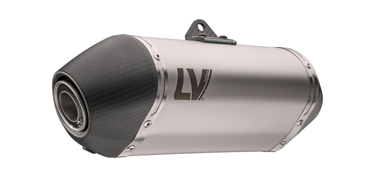 LEO VINCE 15612 Silenziatore slip-on in acciaio inox LV-14 CF MOTO MT 450 ABS 24>26
