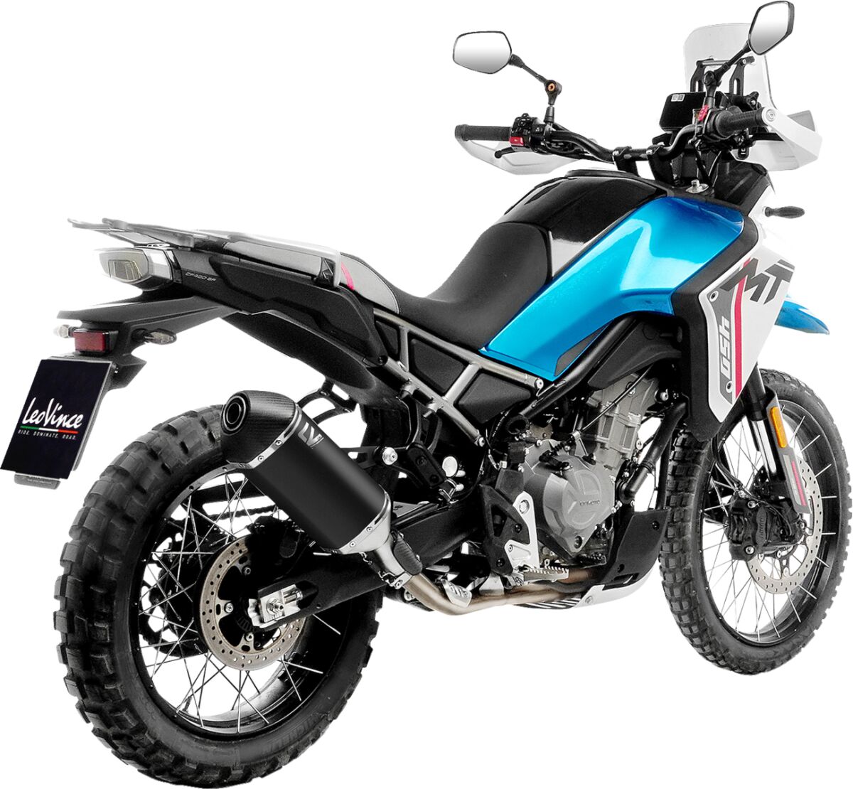 LEO VINCE 15612BU Silenziatore LV-14 Black Edition Slip-On CF MOTO MT 450 ABS 24>26