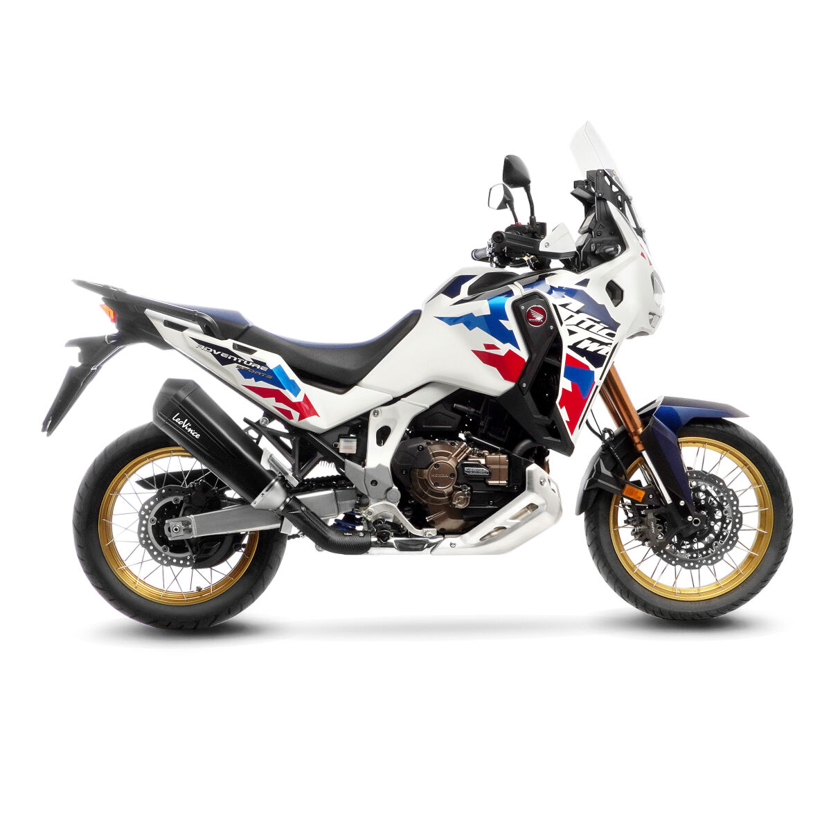 LEO VINCE 15312B Silenziatore Slip-On LV-12R Black Edition HONDA CRF 1100 L ABS Africa Twin DCT 24>26