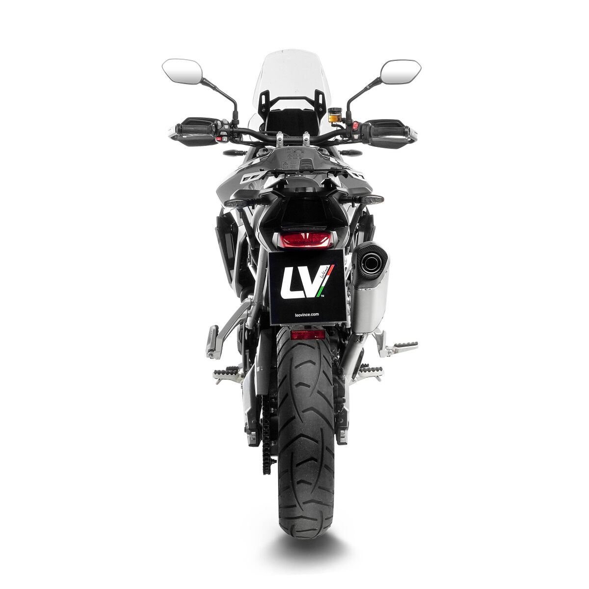 LEO VINCE 15629 Silenziatore slip-on in acciaio inox LV-14 TRIUMPH TIGER 900 ABS 24>26