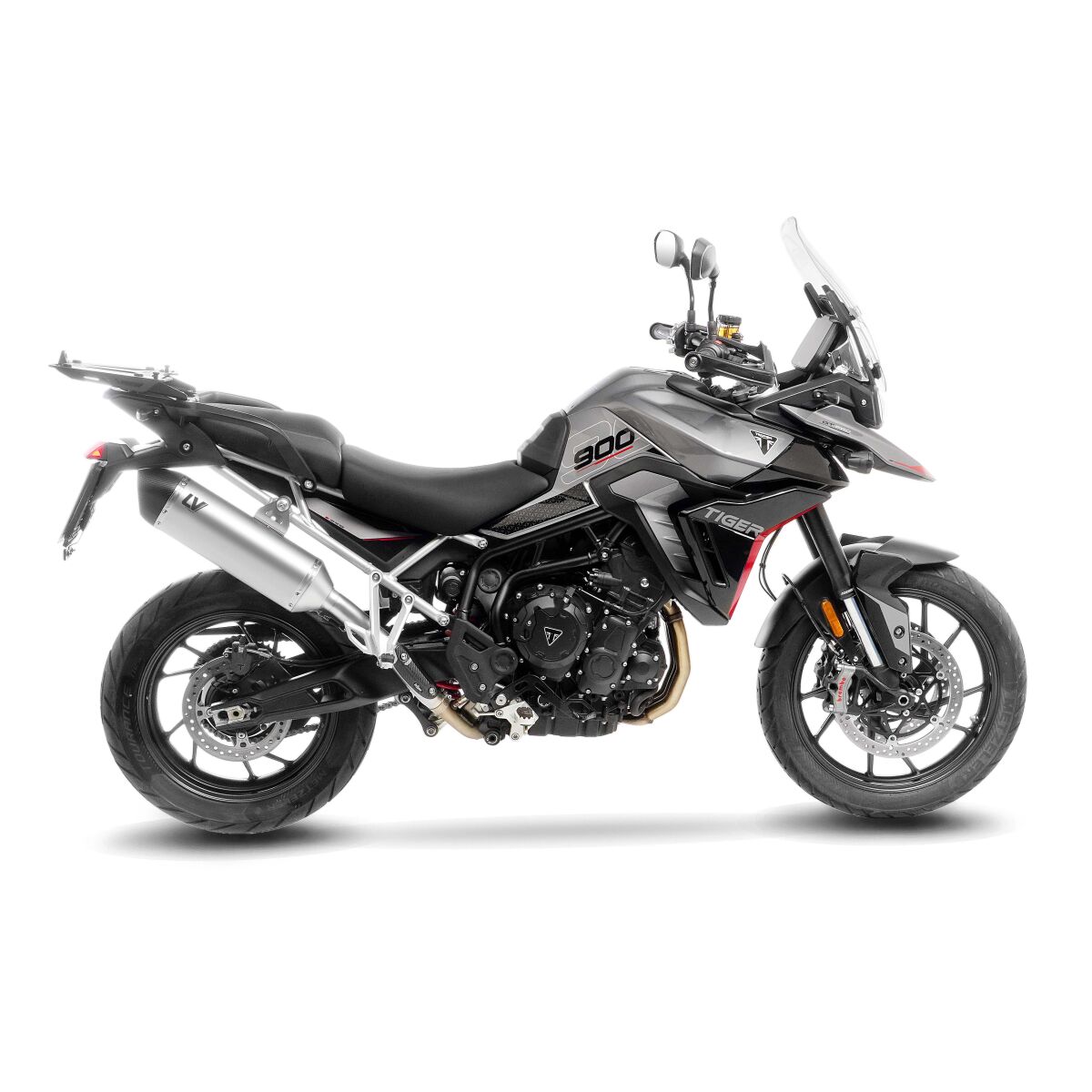 LEO VINCE 15629T Silenziatore Slip-On LV-14 in titanio TRIUMPH TIGER 900 ABS 24>26