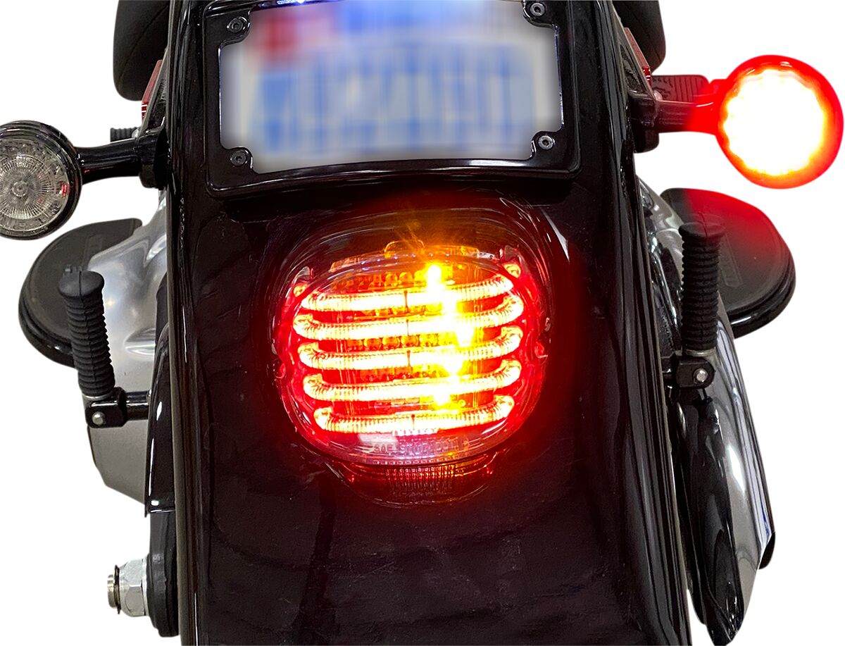 CUSTOM DYNAMICS Fanali posteriori LED ProBEAM® integrati a basso profilo con indicatori di direzione ausiliari