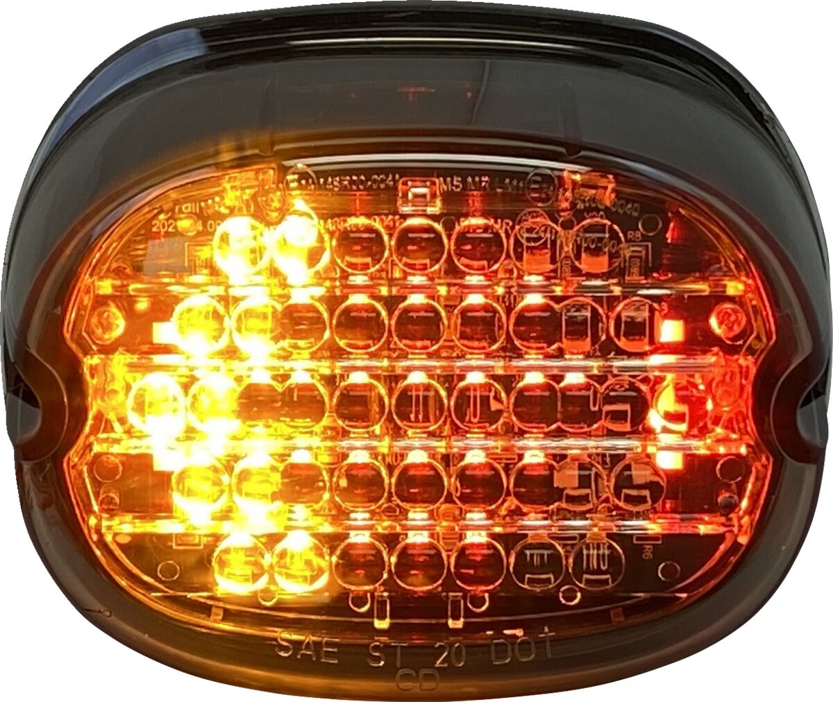 CUSTOM DYNAMICS Fanale posteriore LED a basso profilo con indicatori di direzione ausiliari integrati