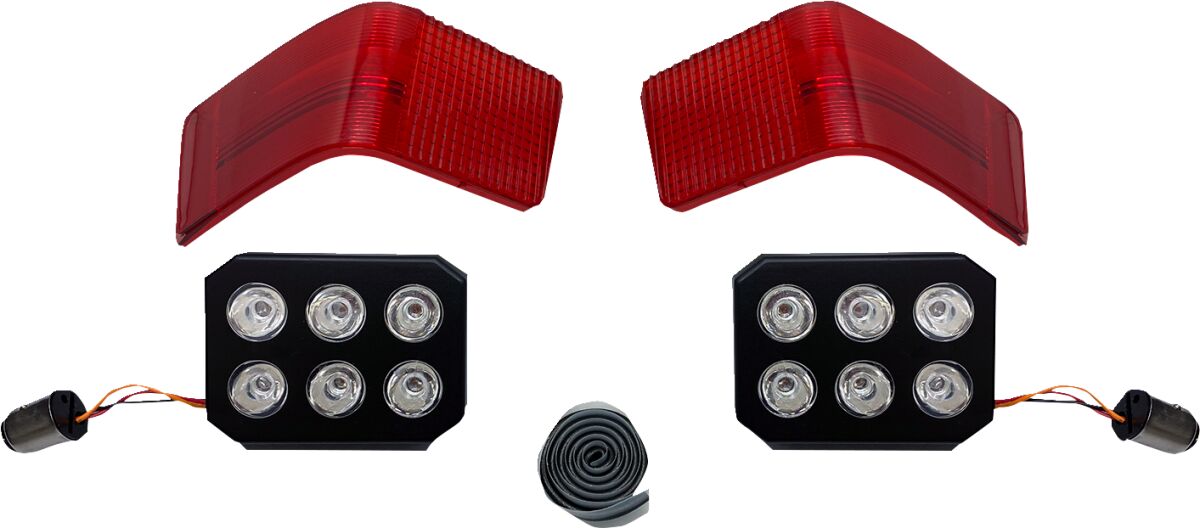 CUSTOM DYNAMICS Luci stop/posizione LED Tour-Pak con lenti