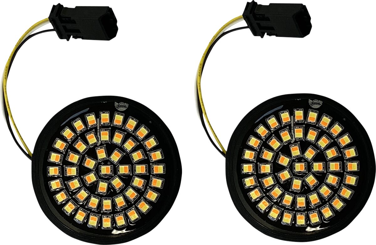 CUSTOM DYNAMICS Inserti indicatore di direzione Genesis® 4 Solid LED ambra/bianchi (senza alogeni) per CVO™