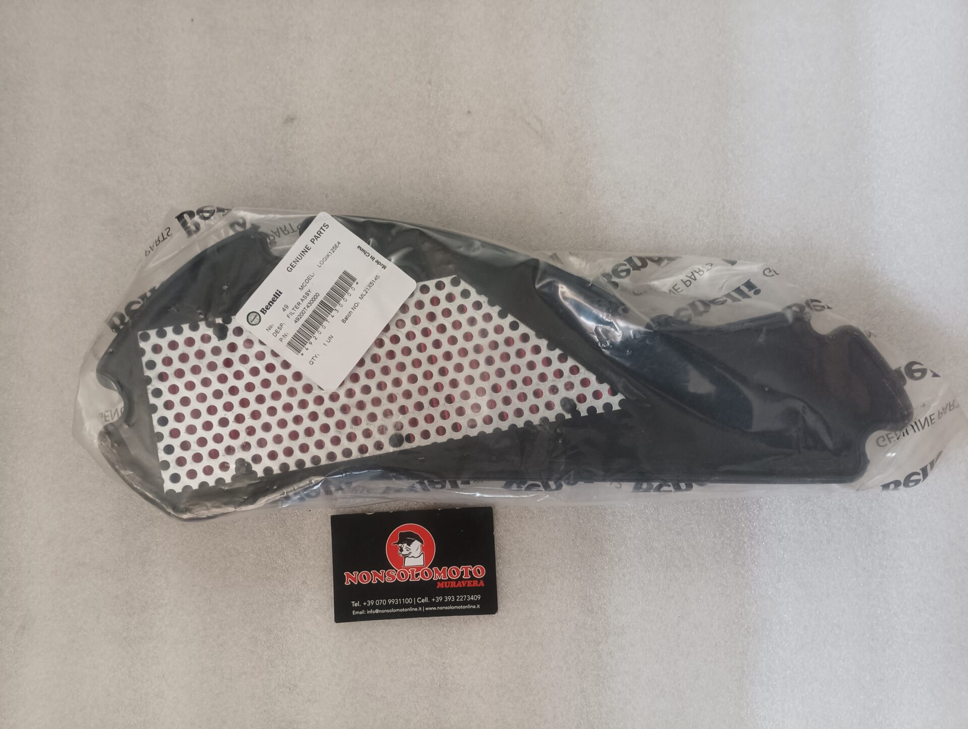 FILTRO ARIA BENELLI LOGIK 125 MY12 ART 49200T430000