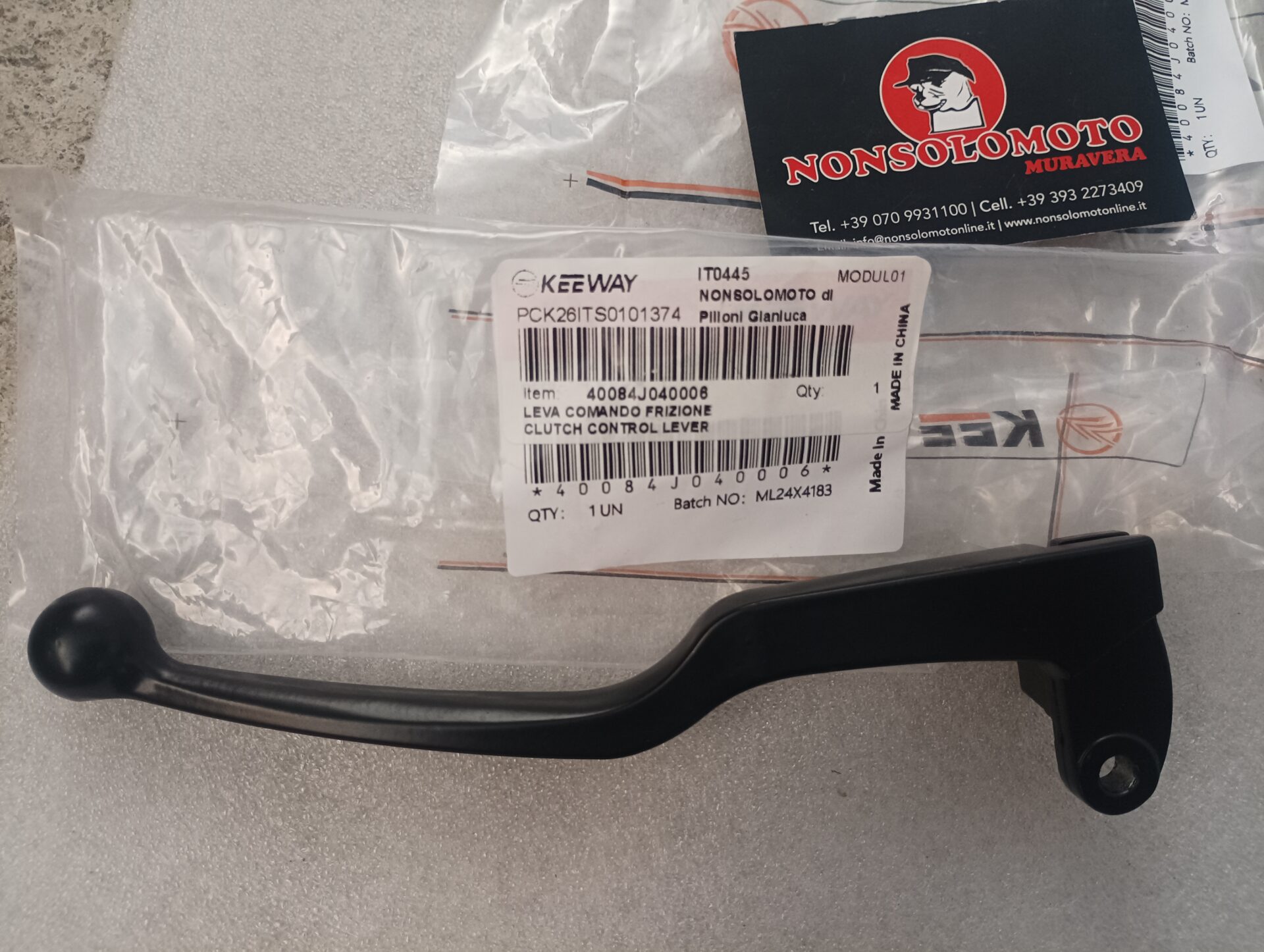 LEVA FRIZIONE KEEWAY RKF 125 BENELLI BN 125 ART 40084J040006