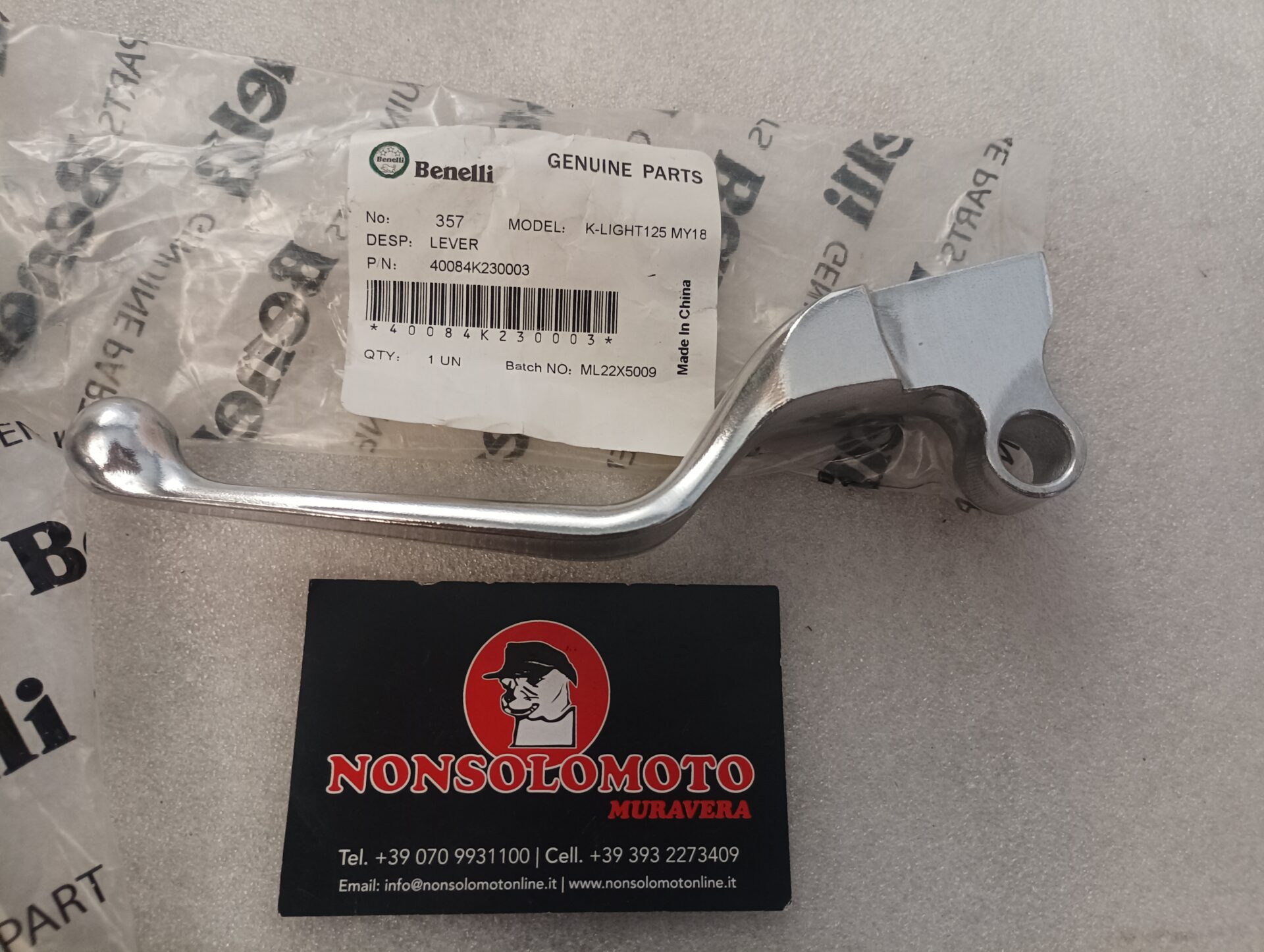 LEVA FRIZIONE BENELLI K LIGHT 125 CRUISER 250 KEEWAY SUPERLIGHT 125 200 ART 40084K230003